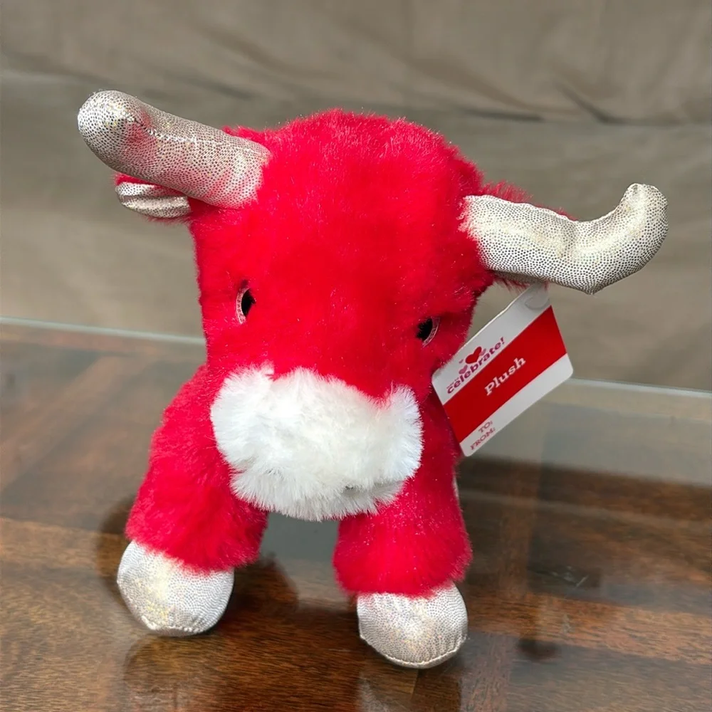 Red Cow Plush Farm Barn Animal Way To Celebrate  New